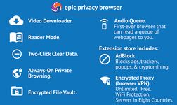 Captura de tela do apk Epic Privacy Browser -AdBlock/Vault/RPV/VPN grátis 