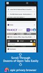 Скриншот 7 APK-версии Epic Privacy Browser с AdBlock, хранилищем, VPN