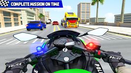 警察の自転車 ハイウェイライダー 交通レースゲーム のスクリーンショットapk 5