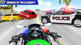 警察の自転車 ハイウェイライダー 交通レースゲーム のスクリーンショットapk 4