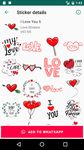 Autocollants d'amour pour WhatsApp - WAStickerApps image 7