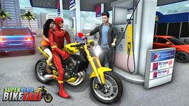 Captură de ecran Superhero Bike Taxi Simulator: Bike Driving Games apk 7