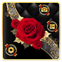 Ikon apk Black Luxury Red Rose Theme
