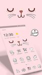 Gambar Pink Cute Cartoon Kitty Face Theme 2