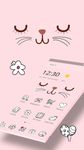 Gambar Pink Cute Cartoon Kitty Face Theme 3