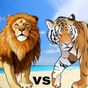 Löwe gegen Tiger Wild Animal Simulator Spiel APK Icon