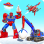 экскаватор робот-трансформер -снежный экскаватор APK