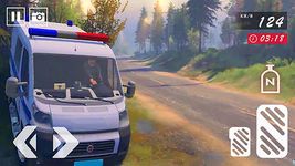 Screenshot 1 di Offroad Police Van Driver Simulator apk