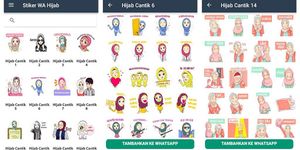 Gambar Sticker WA Hijab Muslim Islam Cantik WAStickerApps 3