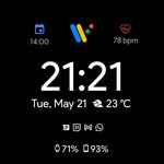 Pixel Minimal Watch Face captura de pantalla apk 3