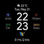 Pixel Minimal Watch Face captura de pantalla apk 