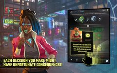 Captura de tela do apk InfiniteCorp: Cyberpunk Decision-Based Card Game 16