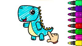My Dino Town: Coloring Pages for Kids & Games captura de pantalla apk 14