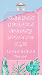 Gambar Pink Galaxy Font FlipFont , Font Keren Bebas Teks 2