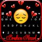 Broken Heart Emoji Klavye Teması