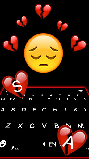 Chủ Đề Bàn Phím Broken Heart Emoji  Android - Tải