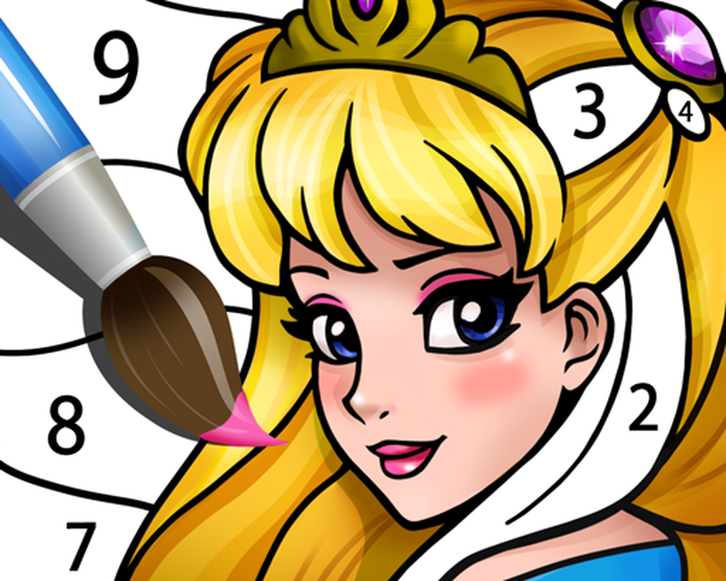 Download Princess Coloring Book: Magic Color by Number APK - Free download app for Android