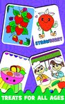 Captură de ecran Fruits Coloring book & Food Drawing book Kids Free apk 4