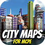 Иконка Города для MCPE. Карты городов.