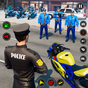 Icona giochi di polizia bici mega rampa impossibile