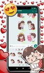 ภาพหน้าจอที่ 5 ของ สติ๊กเกอร์โรแมนติกรักสติ๊กเกอร์ WastickerApps