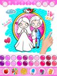 Screenshot 2 di Disegni da colorare glitter per sposi per bambini apk