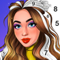 Иконка Color By Number, Paint coloring book - Girly Color
