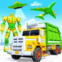 Flying Garbage Truck Robot Transform: Robot Games apk icon