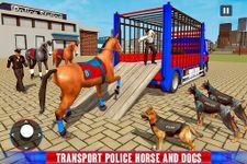 perro policía, camión de transporte de caballos captura de pantalla apk 8