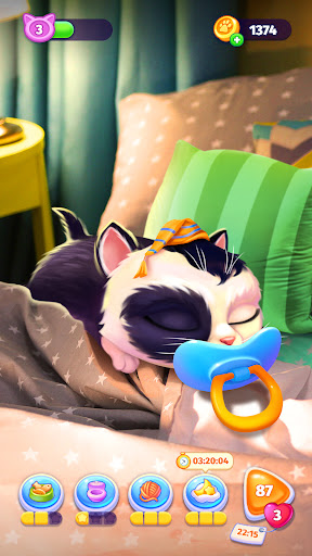 jogo de gato fofo - meu simulador de gato virtual doce jogo de estimação  para crianças::Appstore for Android