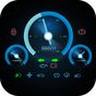 GPS speedometer: mobil dasbor kecepatan membatasi