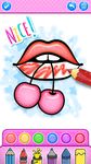 Captură de ecran Rainbow Lips Coloring Book Glitter - Beauty Game apk 3