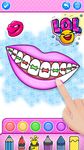 Rainbow Lips Coloring Book Glitter - Beauty Game στιγμιότυπο apk 2