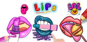 Captură de ecran Rainbow Lips Coloring Book Glitter - Beauty Game apk 