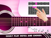 Скриншот 4 APK-версии Princess Pink Guitar For Girls - Guitar Simulator