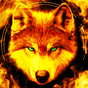 Ikona Fire Wallpaper and Keyboard - Lone Wolf