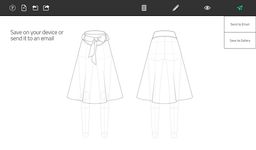Gambar Fashion Design Flat Sketch 6