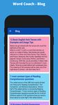 Word Coach - IELTS Vocabulary Builder, Quiz capture d'écran apk 