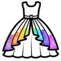 Glitter Dresses Coloring Book - Drawing pages