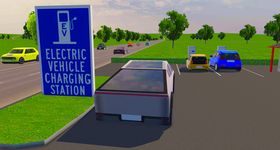 Скриншот 1 APK-версии Electric Car Driving Simulator 2020