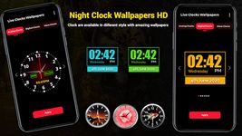 Captura de tela do apk Nchiight wallpapers relógio HD relógio noturno App 14