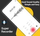 Super Recorder - 무료 보이스 레코더 + 사운드 녹음의 스크린샷 apk 6