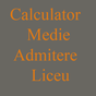Calculator Medie Admitere