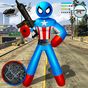 Biểu tượng apk Capitaine Spider American Stickman Rope Hero Mafia