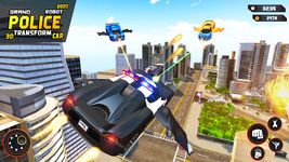 Captura de tela do apk Flying Grand Police Car Transform Robot Games 9