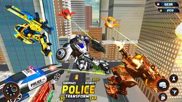 Captura de tela do apk Flying Grand Police Car Transform Robot Games 13