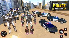 Captura de tela do apk Flying Grand Police Car Transform Robot Games 14
