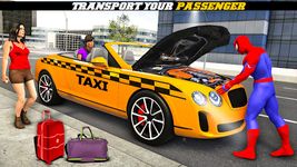 Captura de tela do apk Superhero Taxi Car Driving Simulator - Taxi Games 8