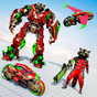 Rampage Raccoon Bike Robot War : Mega Robot Games