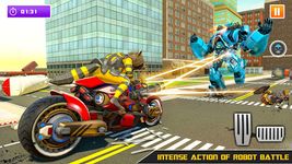 ภาพหน้าจอที่ 11 ของ Rampage Raccoon Bike Robot War : Mega Robot Games